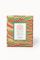 Hand-marbled Holiday Jingle 5x7 wall picture frame by Inner Child