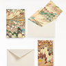 Hand-Marbled Notecards in Flatiron Feather, Set of 8