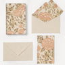 Blockprint Notecards in Rose Garden, Set of 8