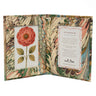 Hand-Marbled Picture Frame Folding Book, 4x6 in Flatiron Feathers