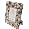 Hand-Marbled Picture Frame in Cacao Espresso, 5x7