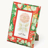 Hand-Marbled Picture Frame in Christmas Gems, 4x6