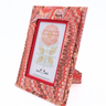 Hand-Marbled Picture Frame in Florentine Pink, 4x6