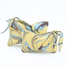 Hand-Marbled Pouches in Kyoto, Set of 2