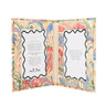 Hand Marbled Picture Frame Folding Book, 4x6 in Multicolor