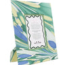 Hand-Marbled Large Wall Picture Frame in Green & Blue, 5x7