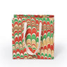 Holiday Jingle Hand Marbled Gift Bag
