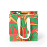Holiday Wave Hand Marbled Gift Bag
