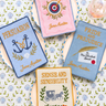 Jane Austen Embroidered Book Cocktail Napkins, Set of 4