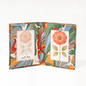 Hand-Marbled Picture Frame Folding Book in Marais, 4x6