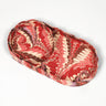 Nesting Scalloped Hand-Marbled Oval Desk Tray Set in Florentine Pink