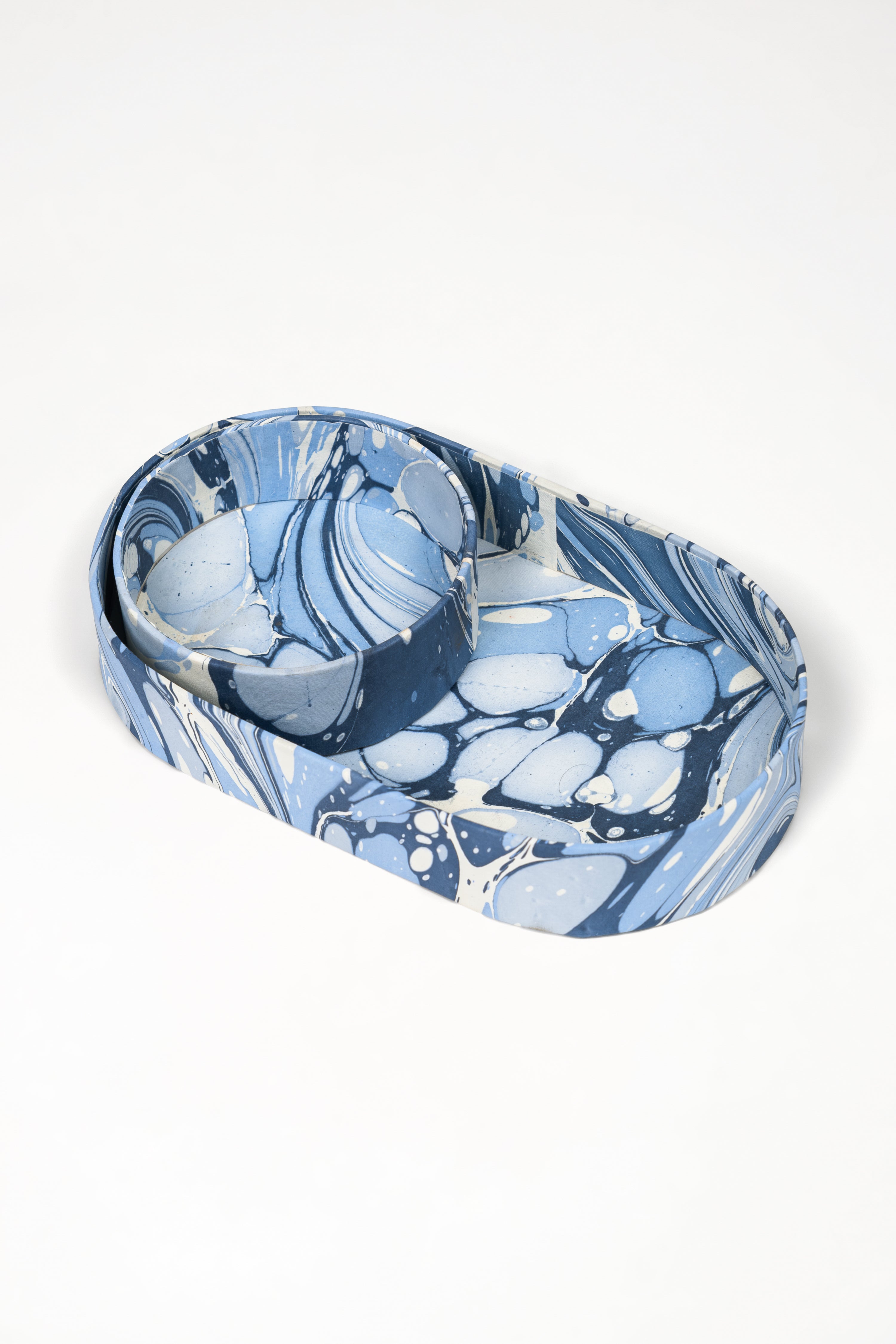 For the first image (Product 1, empty trays):