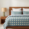 Purple & Blue Checkered Reversible Sujani Quilt