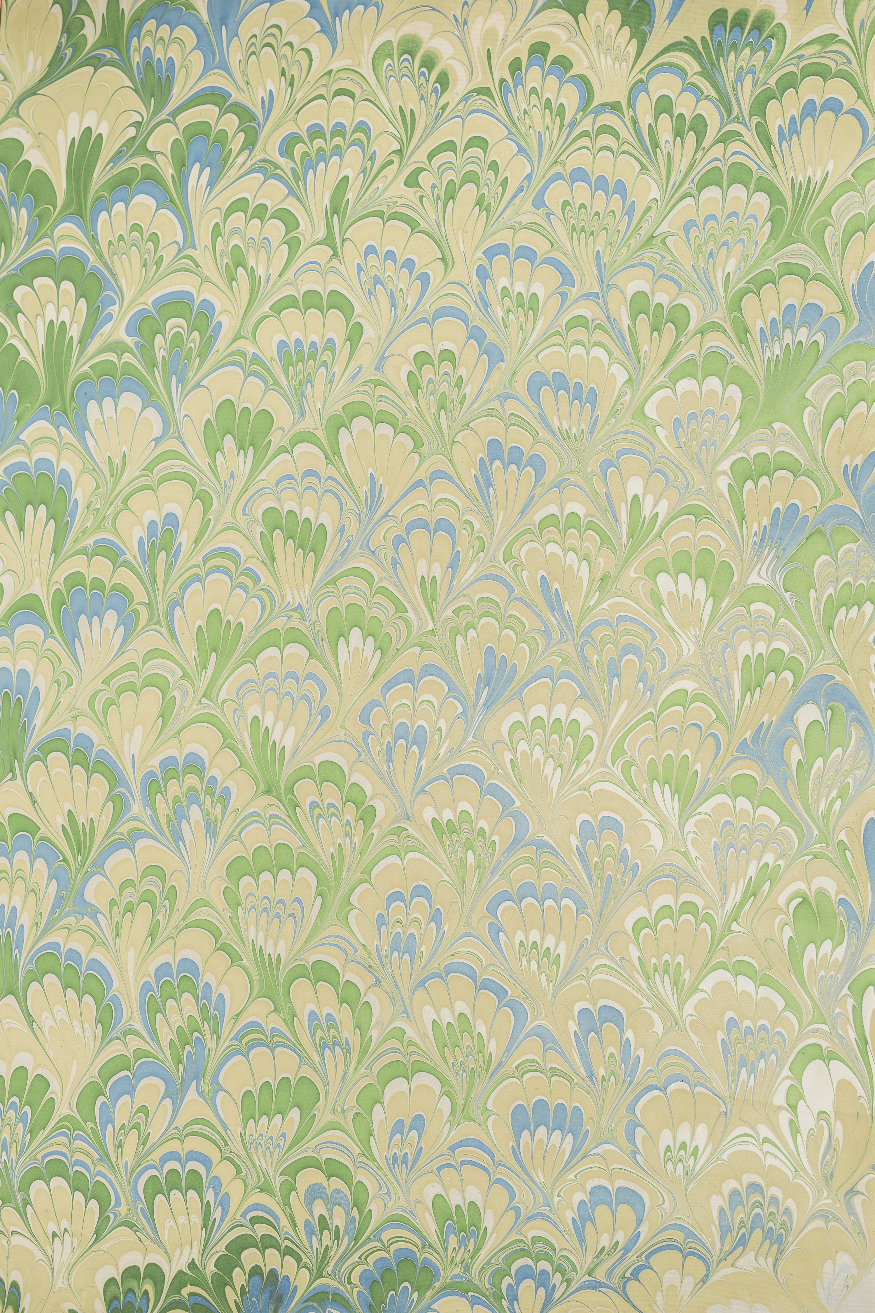 Inner Child hand-marbled mini frame design showcasing repeating green/blue/cream patterns