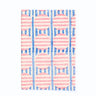 Striped Circles Blockprint A6 Notebook in Pink