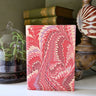 Hand-Marbled Hardcover Notebook in Florentine Pink
