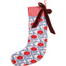 Blockprint Stocking in Araminta Red
