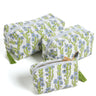 Forget-Me-Not Blockprint Makeup Bag in Blue