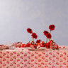 Cherry Blockprint Tablecloth in Red Gingham