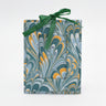Mini Hand-Marbled Picture Frame Ornament | Blue Marbling