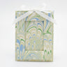 Mini Hand-Marbled Picture Frame Ornament | Seaglass Peacock