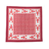 Lobster Red Gingham Blockprint Napkins, Set of 4