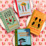 Literary Heroines Books Embroidered Cocktail Napkins, Set of 4