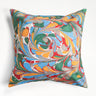 Marais Hand Marbled Square Pillow, 18x18