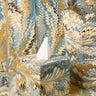 Hand-Marbled Tissue Box Cover in Nila Feathers