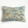 Nila Feathers Hand-Marbled Pillow, 14x20