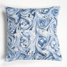 Ocean Wave Hand-Marbled Square Pillow, 20x20