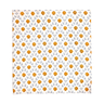 Seashell Blockprint Napkins, Set of 4 — Orange