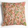 Peony Bloom Hand-Marbled Square Pillow, 20x20