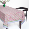 Pink Arch Blockprint Tablecloth