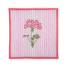 Pink Hydrangea Blockprint Napkins, Set of 4