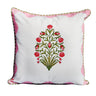 Pink Scallop Flora Blockprint Pillow