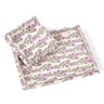 Nesting Scalloped Blockprint Trays in Purple Forget-Me-Not