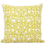 Birds of a Feather Blockprint Pillow in Olive Green