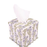 Scallop Tissue Box Cover in Forget-Me-Not Blockprint