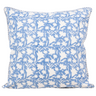 Les Fleurs Blockprint Reversible Pillow in Periwinkle Blue