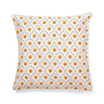 Seashell Blockprint Pillow — Orange